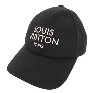 Like New Louis Vuitton My LV Paris Cap, Size M, M7587M, Cotton, Black, Hat, Cap, Black, LV 1091 [Used] LOUIS VUITTON