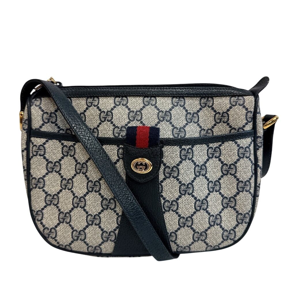 [Used] GUCCI 032 Old Gucci Vintage GG Pattern Sherry Line Shoulder Bag ...