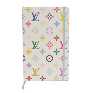 LOUIS VUITTON 루이비통 LV×TM 노트북 MM 제인 무라카미 타카시 LV 로고 플라워 미사용 모노그램 멀티 컬러 텍스타일 BRON/브론 수첩 GI1301