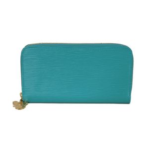 LOUIS VUITTON 루이비통 LV×TM 지피 지갑 무라카미 타카시 모노그램 멀티 컬러 BRON/브론 라운드 패스너 지갑 카드 케이스 동전 케이스 일본 한정 RFID IC칩 에피 카빌라 블루 긴 지갑 M14158