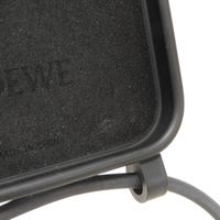 LOEWE Anagram iPhone 14 Pro Max Case with Neck Strap, Embossed Logo, Diamond Rubber, Black, Smartphone Case C987R22X01