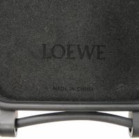 LOEWE Anagram iPhone 14 Pro Max Case with Neck Strap, Embossed Logo, Diamond Rubber, Black, Smartphone Case C987R22X01