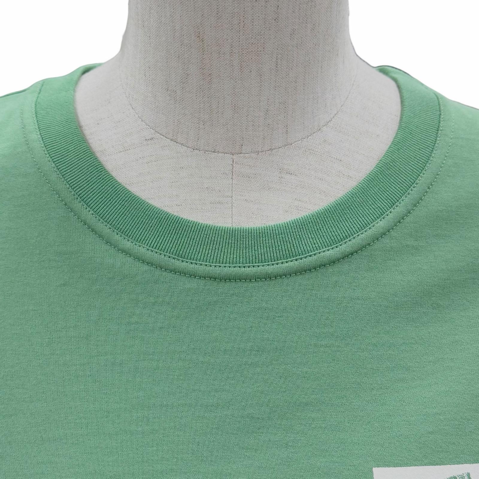 未使用品◇HERMES エルメス 25SS 5E4634DA カルトゥッシュ コットン100％ ショートスリーブ 半袖Ｔシャツ Vert Opaline (グリーン) 36 フランス製 レディース 未使用品◇HERMES エルメス 25SS 5E4634DA カルトゥッシュ コットン100