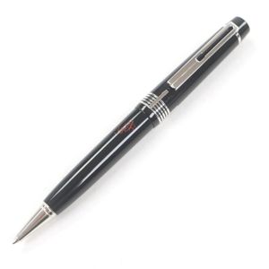 양품□ MONTBLANC 몽블랑 레진 도네이션 펜 게오르그・쇼르티경 2005년 한정품 볼펜 블랙 실버 상자・케이스 첨부 독일제 남성 필기 확인 완료