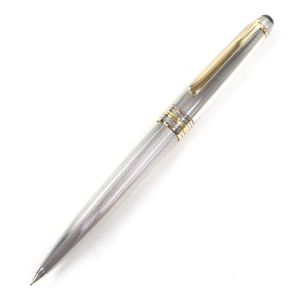 미품 □ MONTBLANC 몽블랑 마이스터스튁 솔리테일 밸리 AG925 샤프 펜슬 실버 골드 독일제 총 중량 40g 맨즈