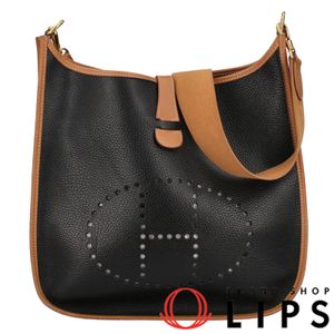 Hermes Evelyne 1 GM Ardennes Leather Women's Shoulder Bag

Black/Gold [Pre-owned]