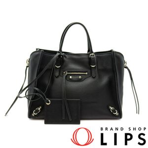 Balenciaga Paper A6 2-Way Handbag 370926 Calfskin Women's Handbag

Black [Pre-owned]