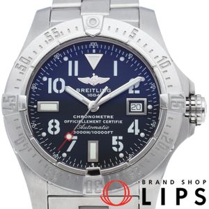 Breitling Avenger Automatic 45 Seawolf A17330/A177B06PRS, Stainless Steel, Men's Watch, Black, Polished, Excellent Condition [Pre-owned]