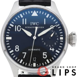 International Watch Company (IWC) Big Pilot Watch 7 Days IW500901 Stainless Steel/Leather Men's Watch, Black, Polished, Excellent Condition [Pre-owned]