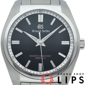 Seiko Grand Seiko 9F Quartz High Magnetic Resistance Model 38.8mm Grand Seiko 9F Quartz SBGX293/9F61-0AD0 Box Warranty Stainless Steel Men's Watch Black Polished Excellent Condition [Used]