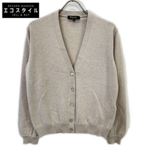 Loro Piana FAN3972 Light Beige Cashmere x Silk Cardigan, Size 38 [Used]