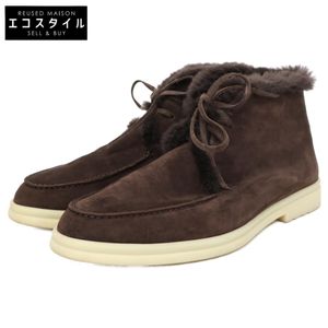 Loro Piana [Excellent Condition] Sheepskin Leather Boa Chukka Boots, Size 43 [Used]