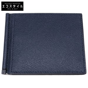 Valextra [Like New] SGSR0080028LRDWG99 BB Calf Leather Money Clip Bi-fold Wallet [Used]