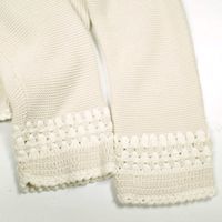 Pheeta フィータ 26SS Lacey Cardigan ガーター編みクルーネック 