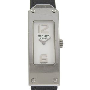 นาฬิกา Hermes Kelly II รุ่น KT1.210 ตัวเรือนสแตนเลสสตีล ระบบควอตซ์ หน้าปัดอนาล็อก สีขาว สำหรับผู้หญิง [มือสอง]