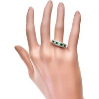 15号 エメラルド 0.37ct ダイヤモンド 0.60ct リング・指輪 Pt900 