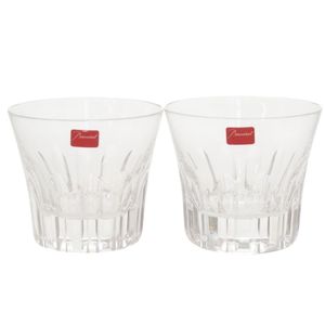 Unused Baccarat Pair of Crystal CLEAR Glasses 0162 [Used] Baccarat