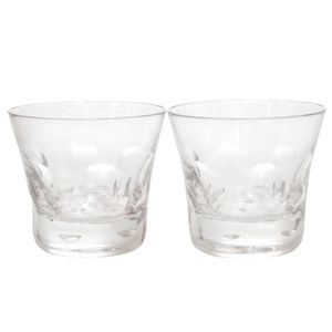 Unused Baccarat Pair of Crystal CLEAR Glasses 0163 [Used] Baccarat