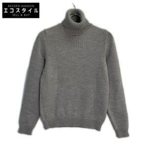 Zanone Gray High Gauge Wool Turtleneck Knit Pullover, Size 44 [Used]