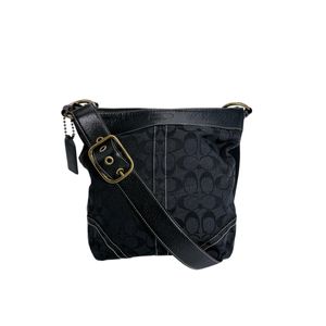 コーチ 10403 シグネチャー  斜め掛け ショルダーバッグ ショルダーバッグ
 COACH ブラック【中古】