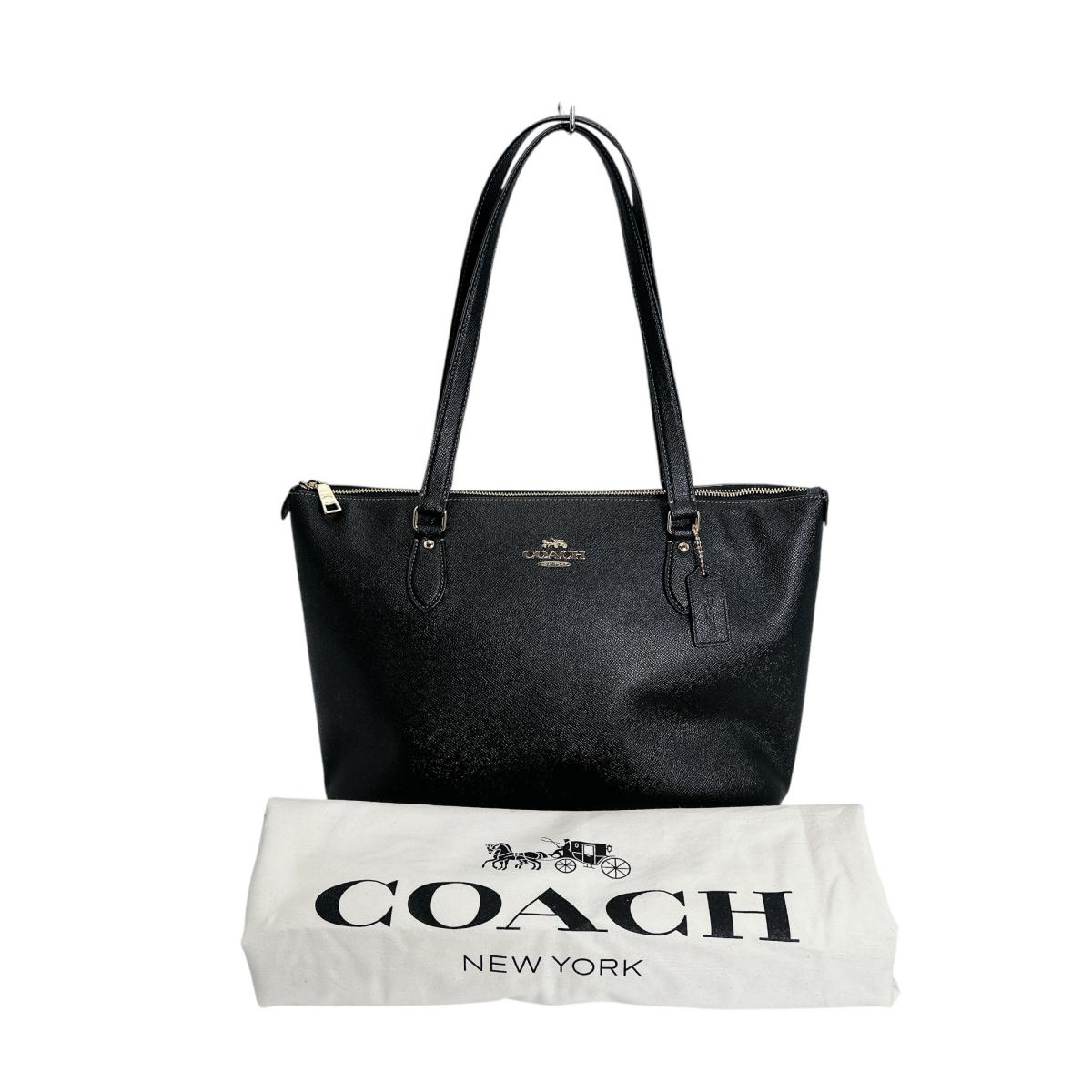 コーチ CH285 トートバッグ ブラック  COACH ギャラリートート クロスグレイン コーチ CH285 トートバッグ ブラック COACH ギャラリートート クロス