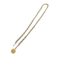 シャネル チェーンベルト ヴィンテージロゴ ベルト CHANEL ホワイト 