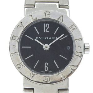 BVLGARI BVLGARI BVLGARI Watch BB23SS Stainless Steel Quartz Analog Display Black Dial Bvlgari Bvlgari Women's [Used]