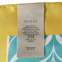 グッチ 716092 シルク100％ スカーフ アディダスコラボ スカーフ GUCCI 