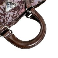 プラダ BN2044 ハンドバック ハンドバッグ PRADA ブラウン【中古 