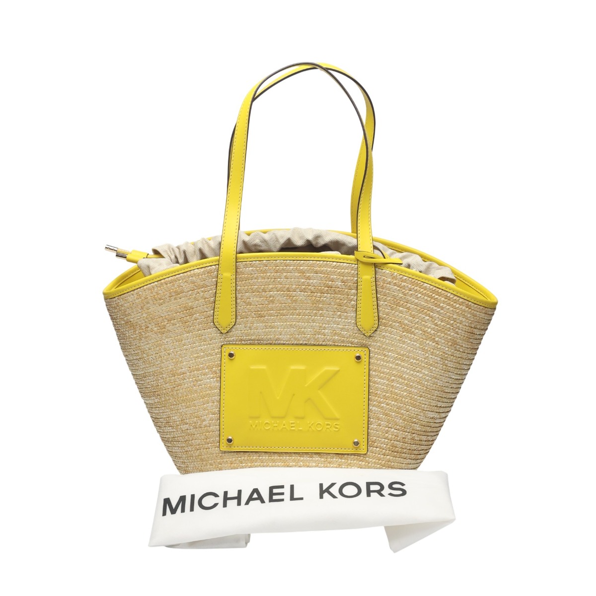 Michael Kors 大容量草編包Michael Kors 黃色款 [二手]