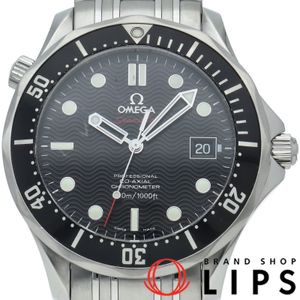 Omega Seamaster Diver 300M Co-Axial Chronometer 41mm 212.30.41.20.01.002 Box, Warranty Card, 1 Link, Stainless Steel, Men's Watch, Black, Polished, Excellent Condition [Used]