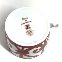 HERMES 가달키비르 식기 컵 & 접시 2 손님 페어 티 컵