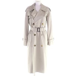 Mint condition★BURBERRY 8104712 Belted Castleford Trench Coat with Logo Buttons and Checkered Lining, Beige, Size 4, Garment Bag Included, Made in England, Authentic, Women's, Retail Price ¥408,100