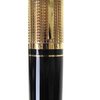 全新 ▼LOUIS VUITTONN76602 Dock Lacquer Twist 原子筆，黑色和金色，法國製造，男士，書寫功能已確認。
