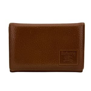 [Used] Burberrys Vintage Nova Check Card Case, Braun