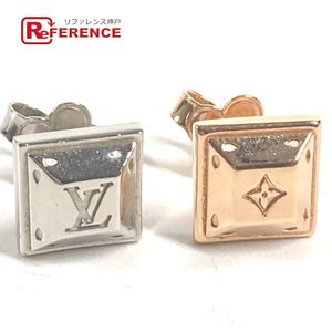 LOUIS VUITTON VA0119 Logo Brookle Dreillepusse Nanogram Tennis Earrings