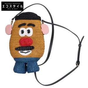 Anya Hindmarch Mr. Potato Head Raffia Crossbody Bag (Used) - Excellent Condition