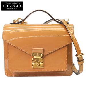 Louis Vuitton 12-year-old Beige M91580 Vernis Monceau BB 2-way Shoulder Bag [Used]