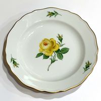 Meissen bassick 꽃 접시