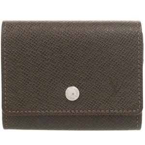 Excellent condition Louis Vuitton Portemonnaie Sergey Taiga M32568 Grizzly Coin Case Wallet Brown LV 1265 [Used] LOUIS VUITTON Men's