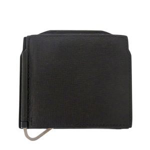 Excellent condition Valextra Money Clip V0L54 Leather Black Tri-fold Wallet Black 1033 [Used] Valextra