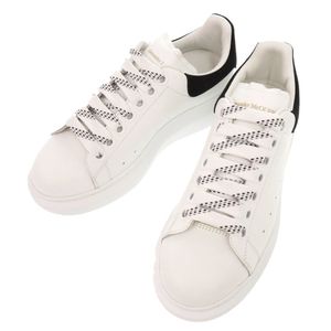 Unused Alexander McQueen oversized sneakers, size 35 1/2, leather and suede, white and black, 1661 [Used] Alexander McQueen