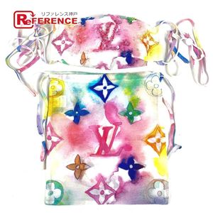 LOUIS VUITTON FF1220 Monogram Watercolor Color Mask Cover and Drawstring Pouch Set
