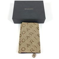 BVLGARI)全幅logo書套，三折筆記本封套