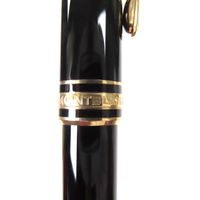 品相極佳 ▼MONTBLANCMeisterstück 經典款 14K 金尖 白星鋼筆 黑金 德國製造 男士