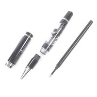 品相極佳 □OMEGA超霸系列登月40週年紀念款帶帽原子筆 文具 黑色銀色 男士筆 書寫流暢