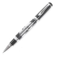 品相極佳 □OMEGA超霸系列登月40週年紀念款帶帽原子筆 文具 黑色銀色 男士筆 書寫流暢