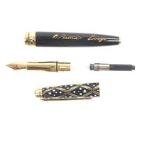 全新 ▼ 卡朗達什 5092-038 ZIVAGO 日瓦戈醫生鋼筆，18K 金筆尖（M），限量版 1958 支（0077/1958），中國漆面，黑金配色，帶原裝盒及筆套，瑞士製造，男士款