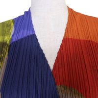 極美品☆PLEATS PLEASE プリーツプリーズ イッセイミヤケ 20SS PP01-JA702 総柄 ロング丈 カーディガン マルチカラー 3 日本製 正規品 レディース 極美品 20SS プリーツプリーズ PLEATS PLEASE イッセイミヤケ ISSEY