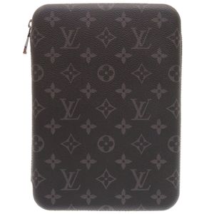 Excellent condition Louis Vuitton iPad cover with box, Monogram Eclipse M61870, black, iPad case LV 1536 [Used] LOUIS VUITTON